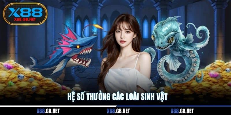 Hệ số thưởng các loài sinh vật Hệ số thưởng các loài sinh vật